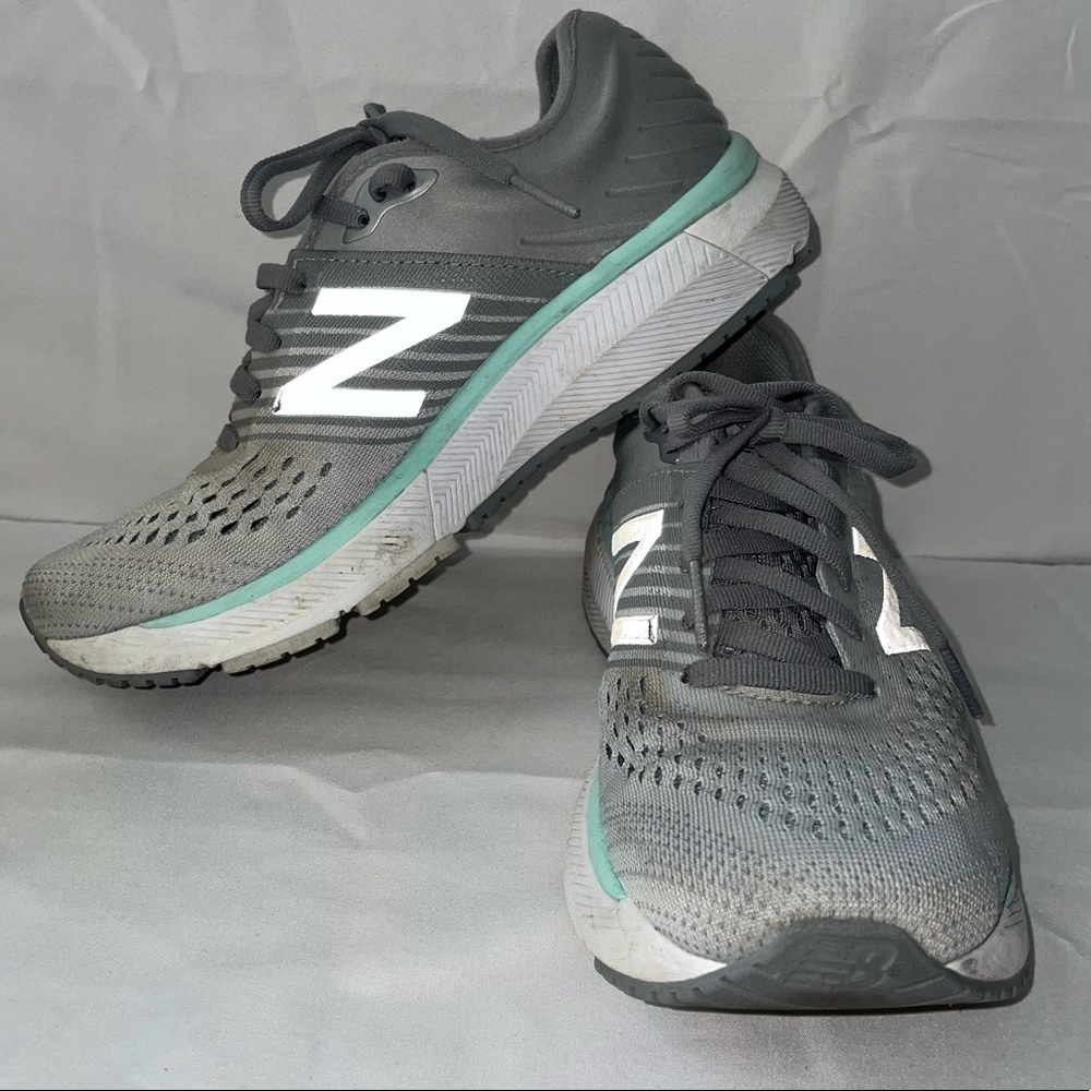 New Balance 860v10 Stability Running Shoes Low Top Lace Up Mesh W860P10 Grey 6.5